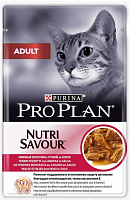 Purina Pro Plan Nutri Savour Adult Pouch с уткой в соусе, 85 гр
